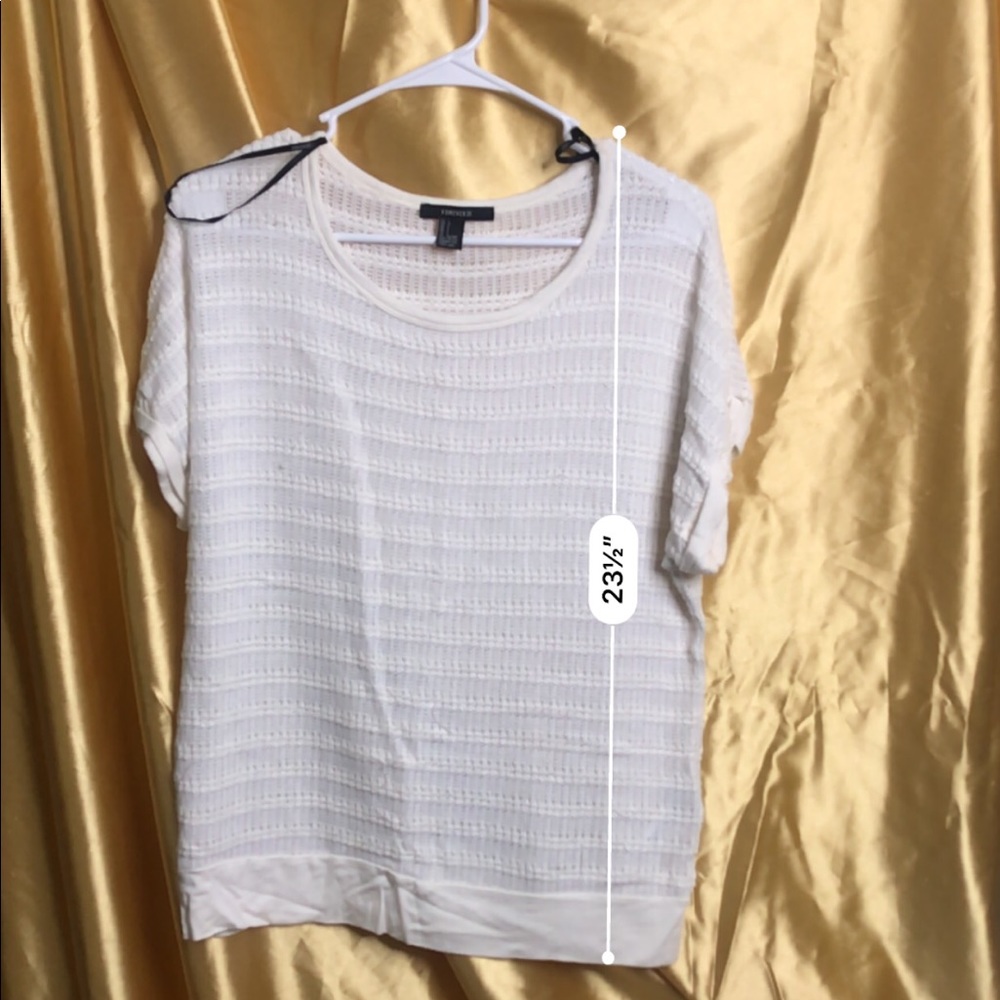 Forever 21 White Knit Top